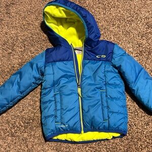 Champion Kids Puffer Jacket - Blue and Yellow